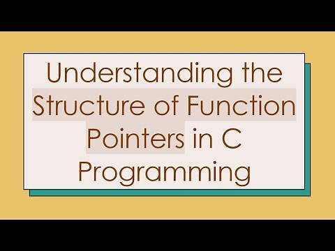 Understanding the Structure of Function Pointers in C Programming