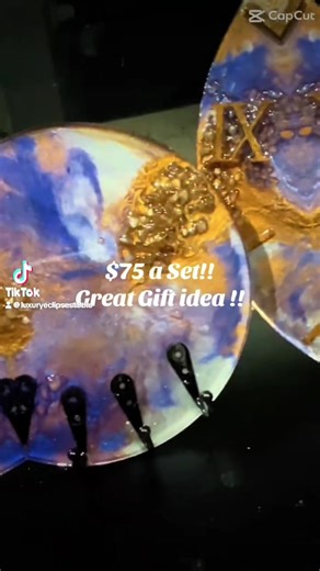 This Project is called Royal 👸 uses blue and brown colors with Citrine quartz to help with clarity, confidence and personal empowerment ♥️#foryiupage #parati #resin #resinart #virals