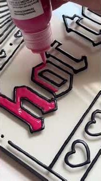 (Faux) stained glass season is upon us #diy #lettering #stainedglass #craft #tips