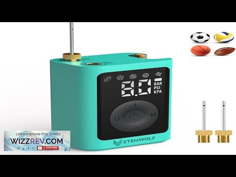 ETENWOLF Electric Ball Pump Inflation & Deflation 2 17PSI Basketball Pump with Precise