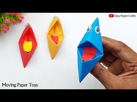 DIY Easy Paper Things - Moving Paper Toy | Handmade Paper Puppet Making | Easy Paper Crafts