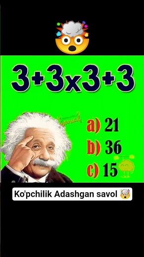 🤯 Matematik savol..? #mantiqiysavollar #savollar #mantiqiy #savoljavob