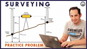Civil FE Surveying Practice Problem (FE Exam)