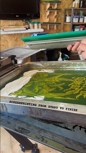 Screen printing process from start to finish #screenprinting #printing #tshirts