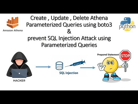 Create , Update , Delete Athena Parameterized Queries using boto3 & prevent SQL Injection Attack