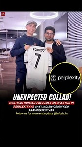 CRISTIANO RONALDO BECOMES AN INVESTOR IN PERPLEXITY AI, SAYS INDIAN ORIGIN CEO ARAVIND SRINIVAS.