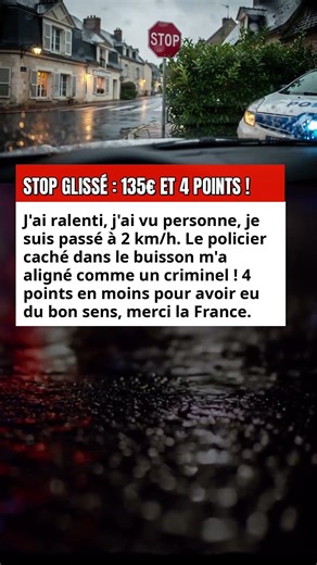 STOP GLISSÉ : 135€ ET 4 POINTS !