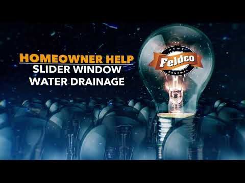 Slider Window Water Drainage | Homeowner Help with Feldco