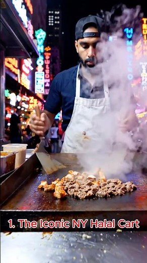 5 Famous New York City Street Foods You Must Try Before You Die! 🍕 #shorts #food #trending #viral