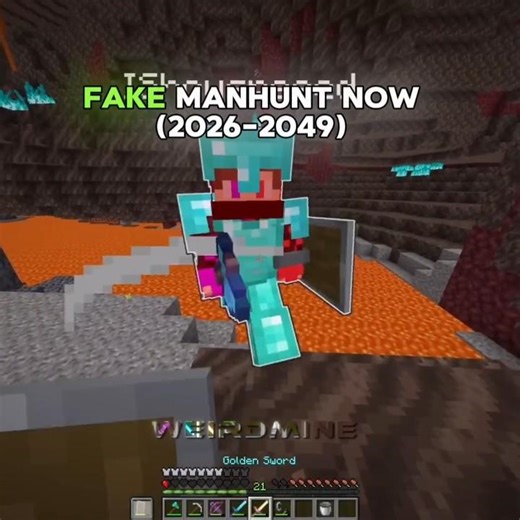 Fake Manhunt Now VS Real Manhunt Then 💀#minecraftshorts