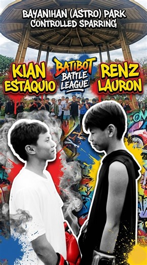 Isang mabilis at exciting na sparring session ang naganap sa Astro Park Boxing Program! Si Kian Estaquio (14) mula sa AC Fitness Gym ay humarap kay Rhenz Lauron (14), isang independent fighter. Bagamat magalang at batang-bata pa, mabagsik at mabilis ang kanilang galaw sa bakbakan. Dahil maraming dumalo sa programa, ang sparring ay 1 round lang, 2 minutes, pero puno ng disiplina, focus, at sportsmanship. Layunin ng programa ang pagsasanay sa timing, strategy, at technique, at higit sa lahat, pagb