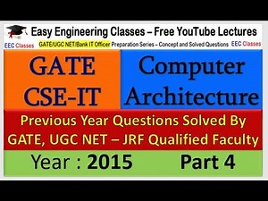 Computer Architecture GATE 2015 Solved Questions Part 4 - Pipelined Processor Stages Numerical