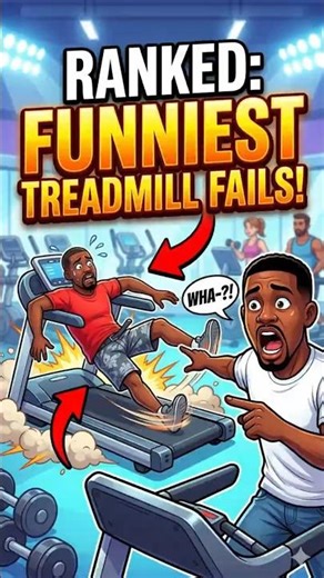 Ranking Funniest Treadmill Fails #treadmill #gymfails #gym