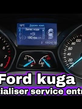 FORD KUGA reset oil change service