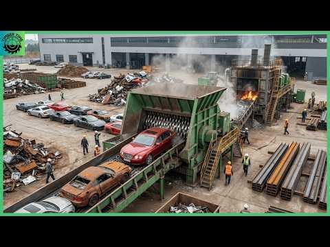Inside the Recycling Factory – How Millions of Old Cars Recycled Into Steel Pipes for Burj Khalifa