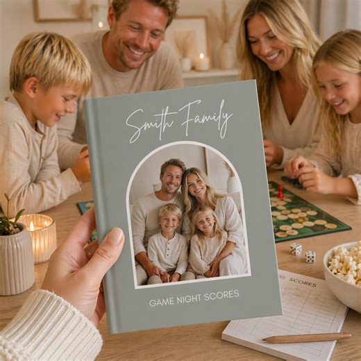 Family Game Night Score Book, Board Game Tracker Notebook, Fun Family Gift, Game Night Log Book, Personalized Score Journal - Etsy
