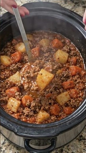 The Ultimate Set-And-Forget Cowboy Ground Beef Stew #avasdailydishes #recipe #easyrecipe #food
