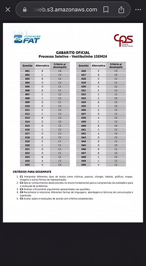 Gabaritos de Provas e Dicas para Estudantes da ETEC