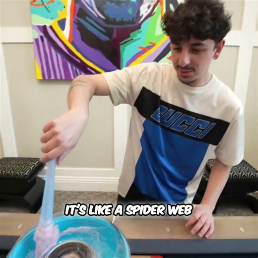 Spider Web Cotton Candy Fail? First Try Magic! #shorts