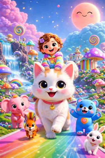 Part 19 : Lumi große Katze Rom Bim Bom Song #kids #cartoon #kidstiktok #tiktokkids #ai