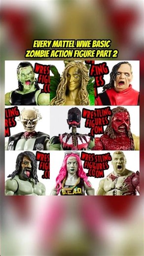 EVERY WWE BASIC ZOMBIE ACTION FIGURE (PART 2)