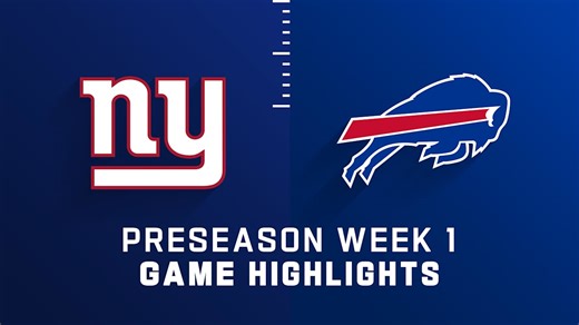 Giants vs. Bills highlights Preseason Week 1