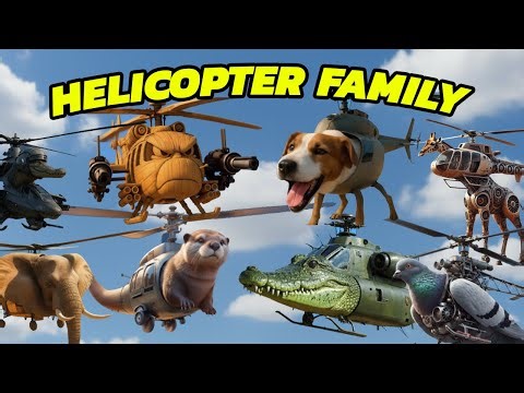 ALL HELICOPTER FAMILY Italian Brainrot Animals Meme Song
