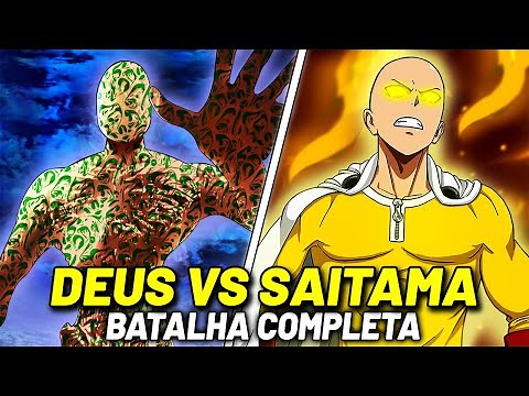 SAITAMA VS DEUS: BATALHA COMPLETA VEJA COMO FOI! | ONE PUNCH MAN