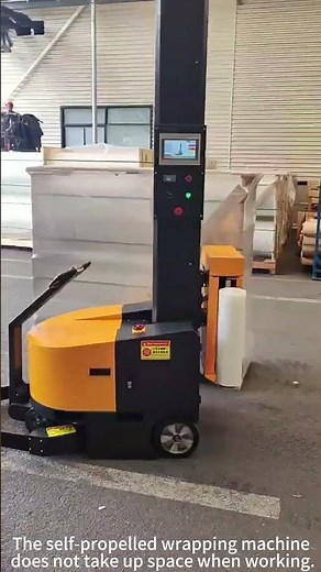 automatic robot mobile stretch pallet wrapping machine——jiningkeepway