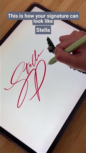 This is how your signature can look like, Stella #shorts