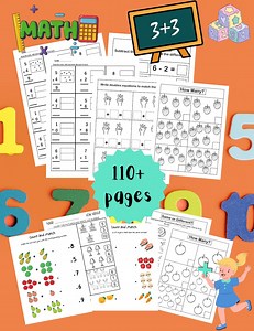 Pre-k Math Worksheets: Addition, Subtraction, Numbers 0-10 (PDF Download) - Etsy UK