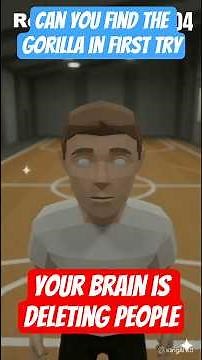 Can You Spot The Gorilla? 🦍 Only 1% See It First Try! (Visual Experiment)#shorts #3danimation