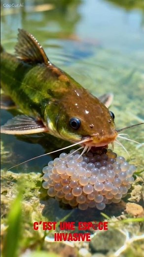 Le Poisson-chat (Silure)#Predateur #youtubeshorts #poisson #animals #nature #ocean