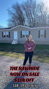 LOT MODEL SALE 💥The rawhide is a 3/2 WITH SHEETROCK 😮318-393-0365 Call me before it’s gone! | Brewer Quality Homes