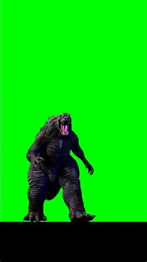 Godzilla Green Screen potage | Easy Background Removal #shorts #greenscreen
