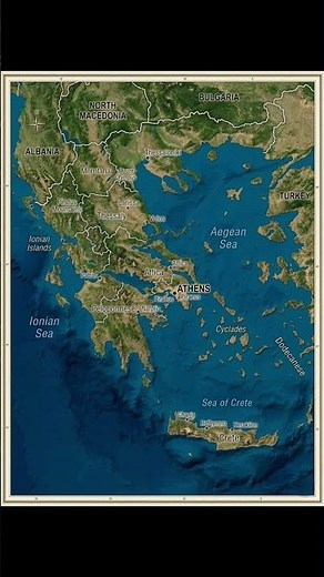 map of Greece 🇬🇷 #mapseries #mapstudy #upsc #geopolítica #greece #geography