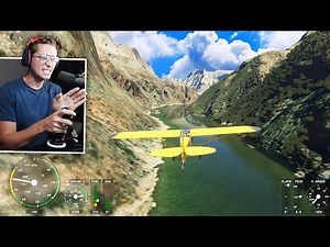 Flying DANGEROUSLY LOW in the Grand Canyon (Microsoft Flight Simulator)