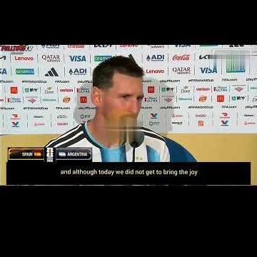 Messi Interview after Spain vs Argentina match, he is still the goat
