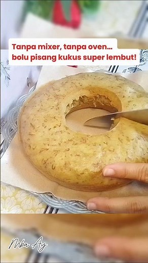 Bolu Pisang Kukus Tanpa Mixer, Hasilnya Lembut Banget! 🍌🔥