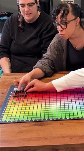 Can our designers guess Pantone colors?? 🫣 #huesandcues #boardgames #colorgame #guessthecolor