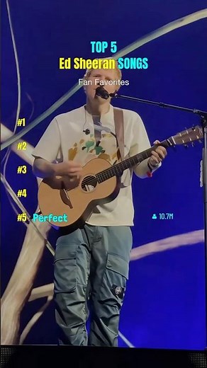 The 5 Greatest Ed Sheeran Songs #ShapeOfYou #Pop #EdSheeran #hitsongs #lover