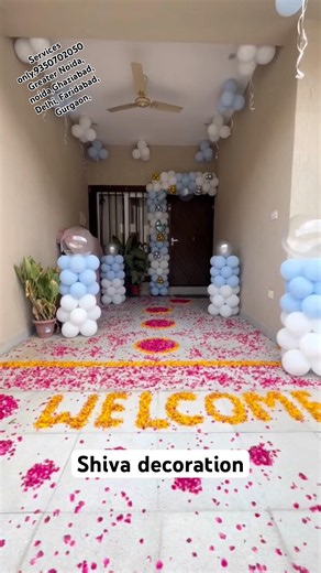 Simple Baby Welcome Room Decoration Ideas, Small Room Baby Welcome Decoration Ideas