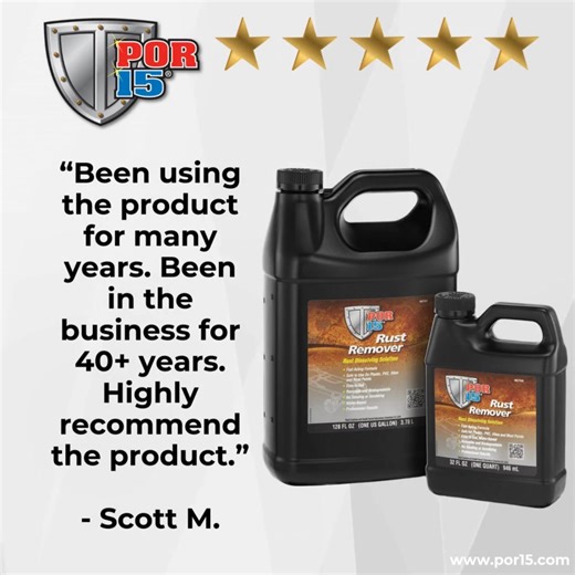 1.2K views · 13 reactions | DIY made easy—POR-15's Rust Remover turns rust into history, quickly and safely. Bring your project back to life today. https://por15.com/products/rust-remover #RustRemover #RestorationProject | POR-15, Inc. | Facebook
