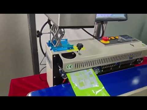 DCODE UV laser coding machine with conveyor sealing #codingmachine #sealingmachine #printer