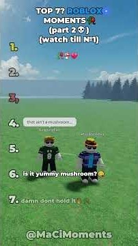 TOP 7? ROBLOX MOMENTS🥀 (part 2) #fyp #roblox #robloxfyp