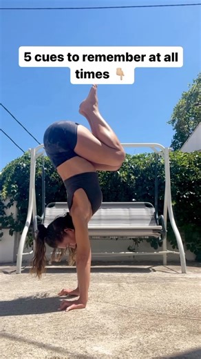 Do you want to learn a Handstand? When starting your handstand journey, it can be pretty difficult to understand which parts you need to engage, open, relax, elevate, etc etc while still attempting to find balance😓 So it can be helpful to practice the positions on the floor, standing and against the wall or chest to wall handstand This will help you develop the awareness of body parts and build strength in the correct alignment and a greater understanding of body positioning The sooner you unde