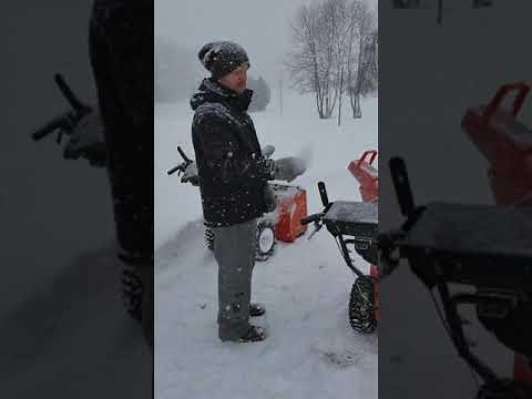Ariens Deluxe 27 Snowblower Review alongside a Husqvarna ST 330P