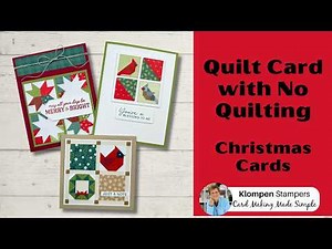 Easy Christmas Cards with Patterned Paper | Quilt-Inspired Card Tutorial