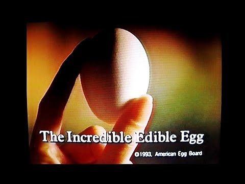 EGGS, I love eggs from my head down to my legs, the incredible edible egg, commercial, Nov. 25, 1994
