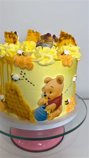 Winnie the Pooh Baby Shower Cake | Custom Cake Design